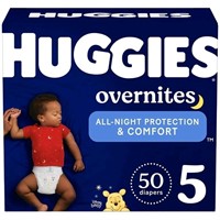 Huggies Overnites Nighttime Baby Diapers, Size 5,
