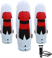 3 Pieces TNZMART Soccer Inflatable Dummy Set Free