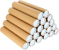 $30  20 Pack 2x12 Mailing Tubes with Caps  Kraft