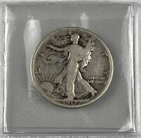 1917-D Reverse Mint Walking Liberty Silver Half
