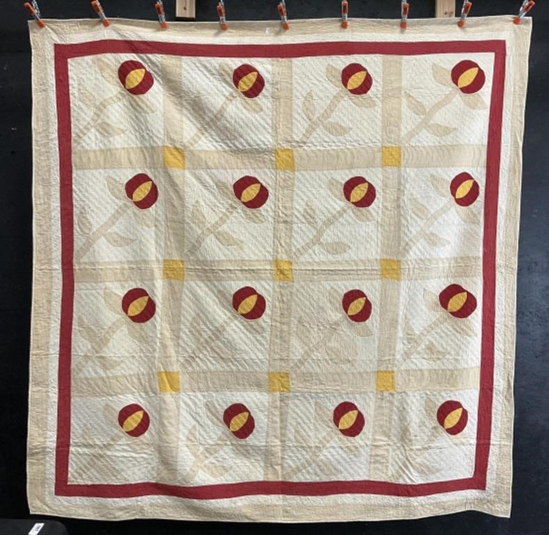 Appliqué Early 20th Century Quilt.