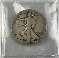 KEY Date 1921-D Walking Liberty Silver Half Dollar