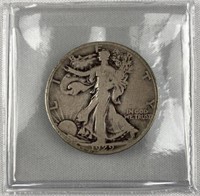 1929-D Walking Liberty Silver Half Dollar, US 50c