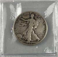 1935 Walking Liberty Silver Half Dollar, US 50c
