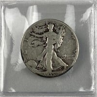 1935-D Walking Liberty Silver Half Dollar, US 50c