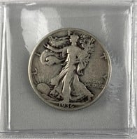 1936-D Walking Liberty Silver Half Dollar, US 50c