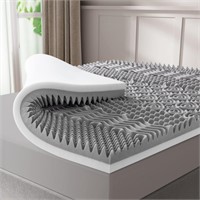 UniPon 4 Inch Egg Crate Memory Foam Mattress