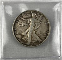 1937 Walking Liberty Silver Half Dollar, US 50c