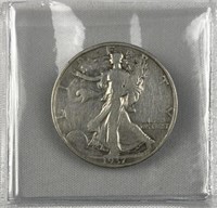 1937-S Walking Liberty Silver Half Dollar, US 50c