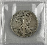 1938-D Walking Liberty Silver Half Dollar, US 50c