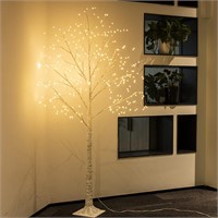 Vanthylit 6FT White Birch Tree with 288 LED Lights