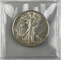 1943-D Walking Liberty Silver Half Dollar, US 50c