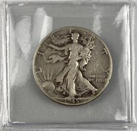 1945 Walking Liberty Silver Half Dollar, US 50c