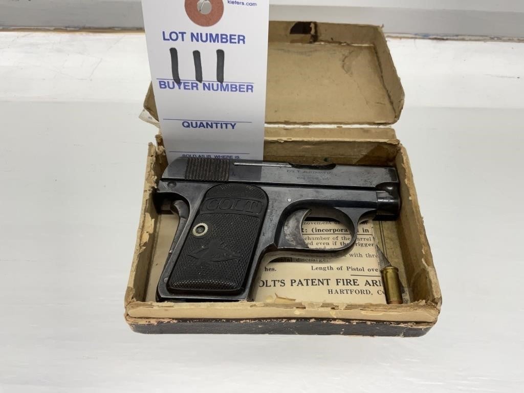 Colt Automatic .25 Pistol With Box!!