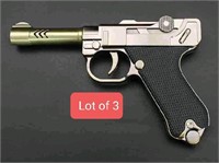 Lot of 3 Viovi Bronze Finish Luxury Gun Lighter