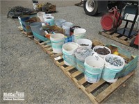 (3) Pallets of Assorted Nuts, Bolts and More