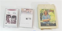 Qty of 2 Cassette Tapes & 1 - 8 Track Tape