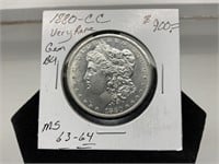 1880-CC Morgan Silver Dollar! RARE!!