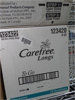 Case of Carefree Panty Liners / Longs
