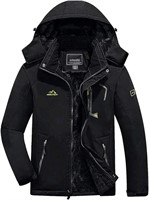 Men's Waterproof Ski Jacket Hooded Winter Warm Fle