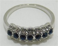 Blue Zircon Ring - Size 9
