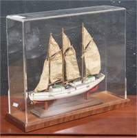 Model Ship in Box Diorama.