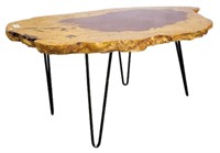 Cotter Pin Live Edge Coffee Table.