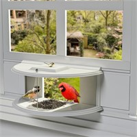 Montex Window Bird Feeder with 180\xb0 Clear