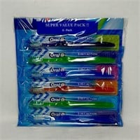 $30 Lot of 6 ORAL-B 3-IN-1 MEDIUM TOOTHBRUSHES