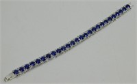 Shinny Blue Rhinestone Bracelet