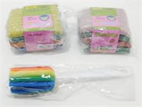 Cup Brush And 2-4 Pcs Scrub Pads