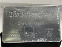 1 Troy Ounce Silver Card