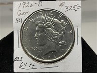1926-D Silver Peace Dollar