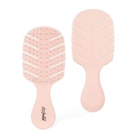 $7  Travel Brush  Fast Dry Detangler  Small-Pink