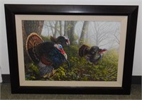 ** Three Gobblers Print on Canvas NWTF #1300/2600