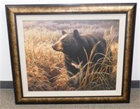 ** Black Bear in a Marsh Print on Canvas NWTF