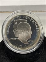 1990 Ike Silver Dollar