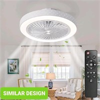 Ceiling Fan with Lights Low Profile Flush Mount wi