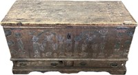 Late 18th C Berks County PA Painted Dower Chest.