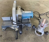 Ohio Forge Chop Saw 10" & Craftsman Router