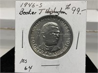1946-S Booker Commemorative Half Dollar