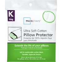 Mainstays Ultra Soft Cotton Zippered Pillow Protec