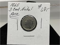 1865 3¢ Nickel! RARE