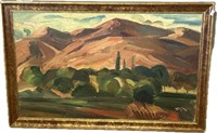 Early Landscape Oil Painting.