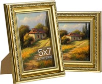 $16  upsimples 5x7 Gold Frame 2 Pack  Wall Display