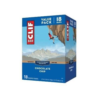 $18  CLIF Chocolate Chip Energy Bars - 43.2oz/18ct
