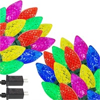 $40  2-Pack YIQU 66FT C9 Xmas Lights (Multicolor)