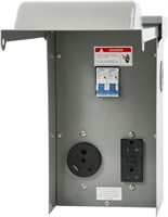 Temporary Power Outlet Panel with a 20, 30, and
