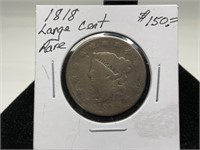 1818 Large Cent! Rare!