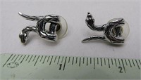 925 Silver Snake Earrings